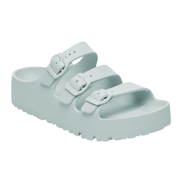 Birkenstock NWT Women's Florida III Platform EVA sandal in Surf Green in Sz 39 - Picture 2 of 10